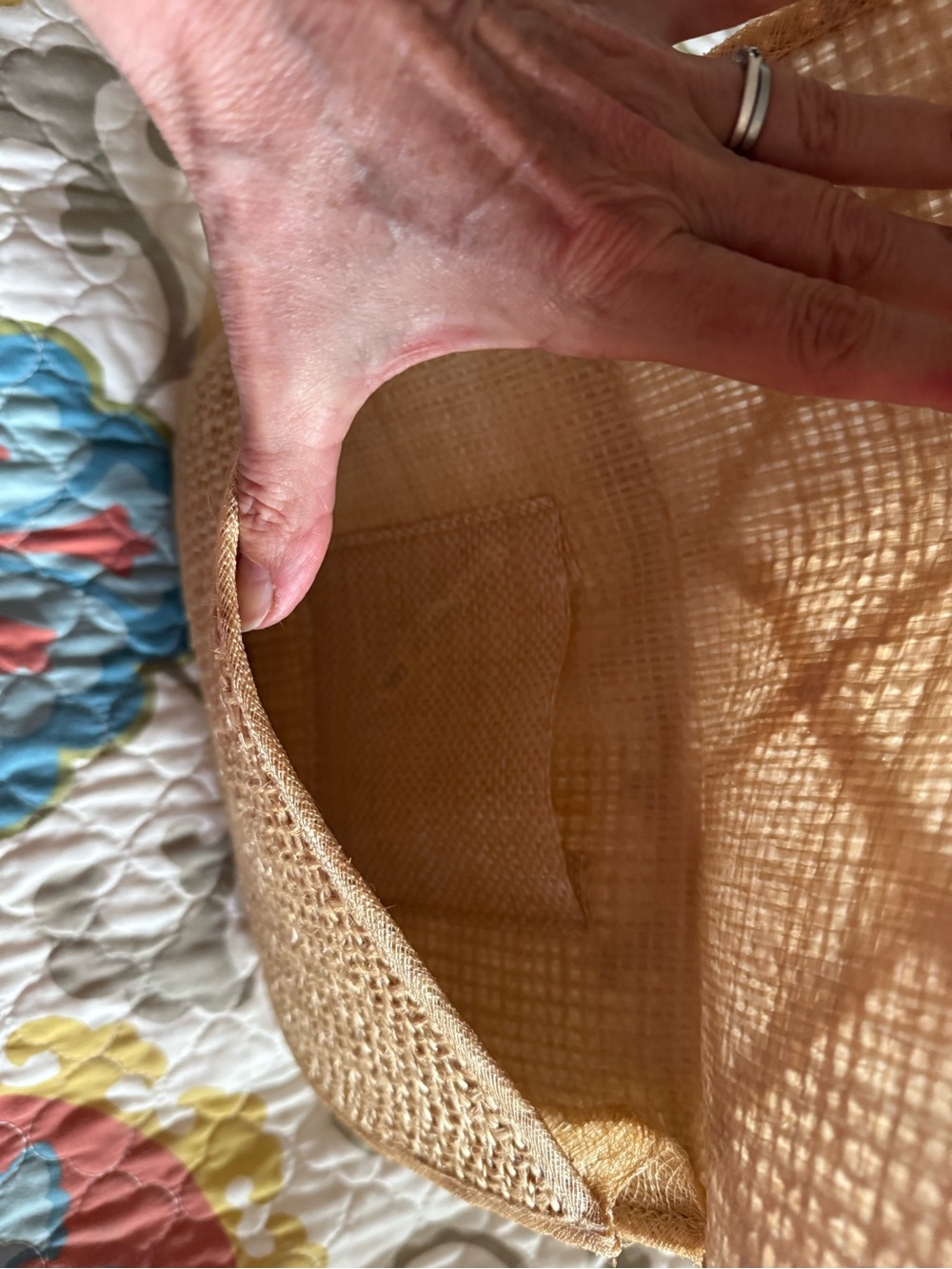 Woven Straw Clutch purse - Picture 4 of 5